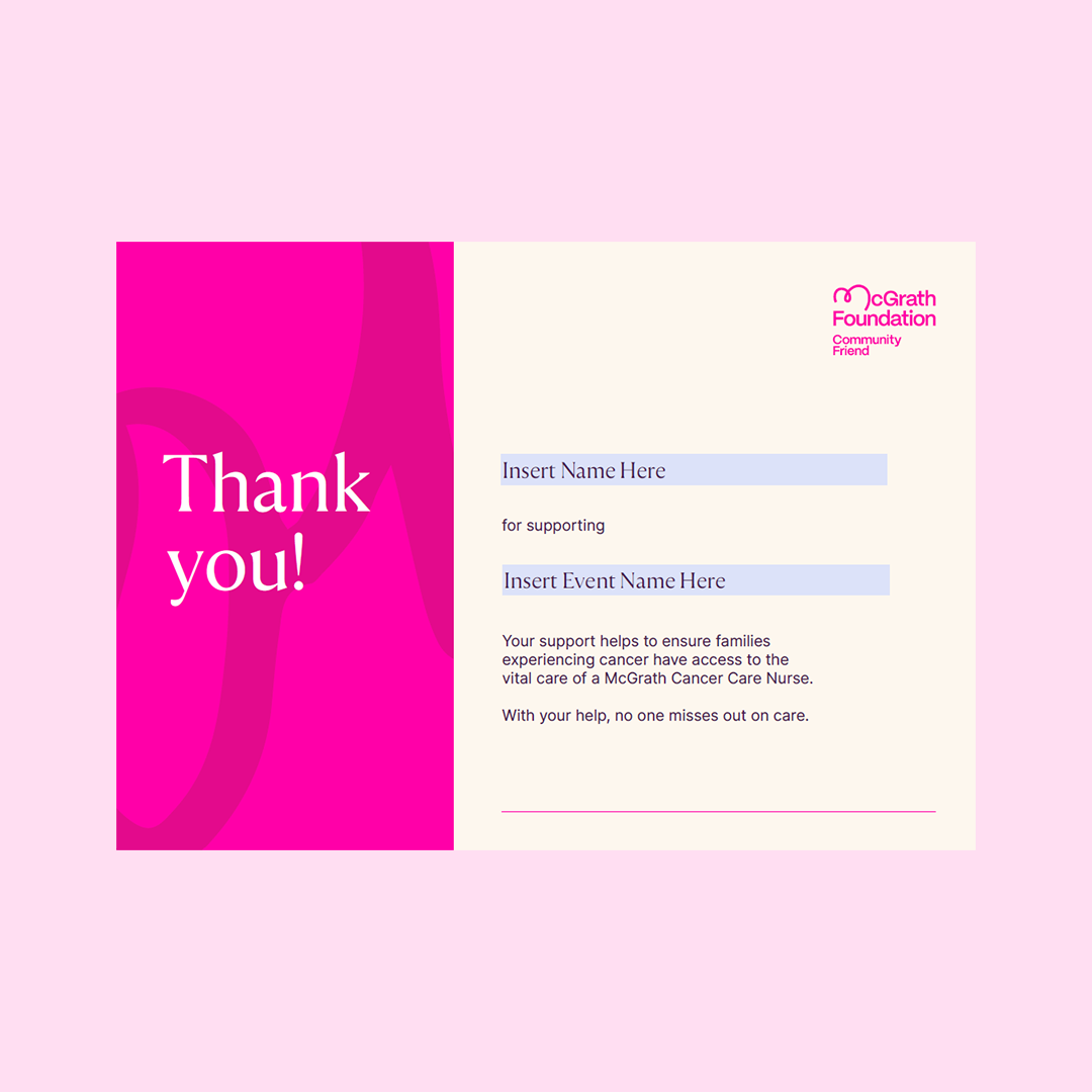 Thank your sponsors