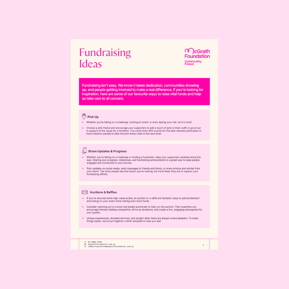 Fundraising Ideas